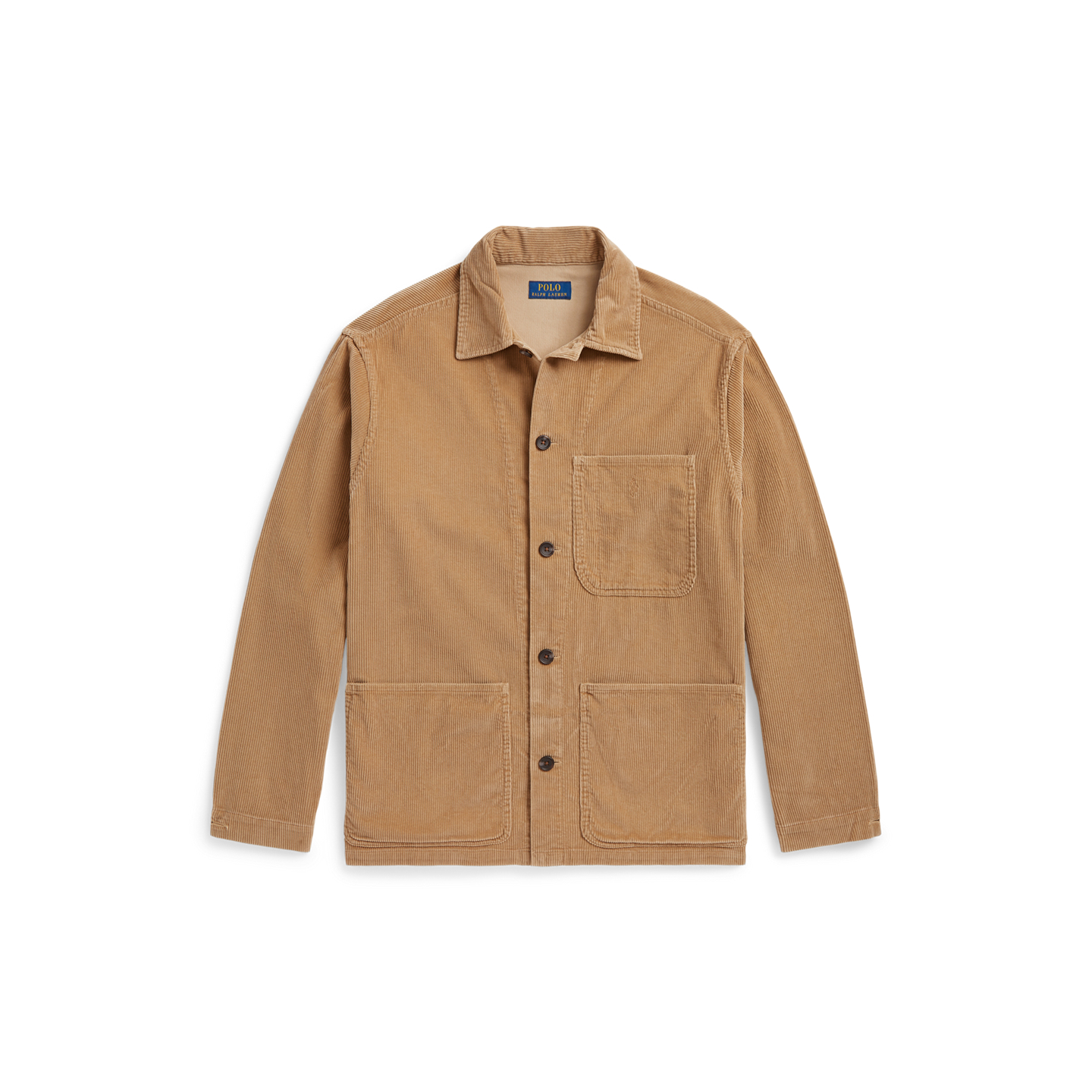 Мужская вельветовая рубашка-куртка Ralph Lauren Utility, цвет: Верблюжий — фото 5