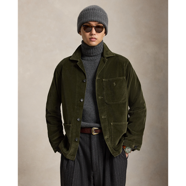 Sztruksowa koszula wierzchnia Polo Ralph Lauren w Company Olive 1