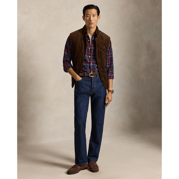 Classic Fit Plaid Brushed Flannel Shirt