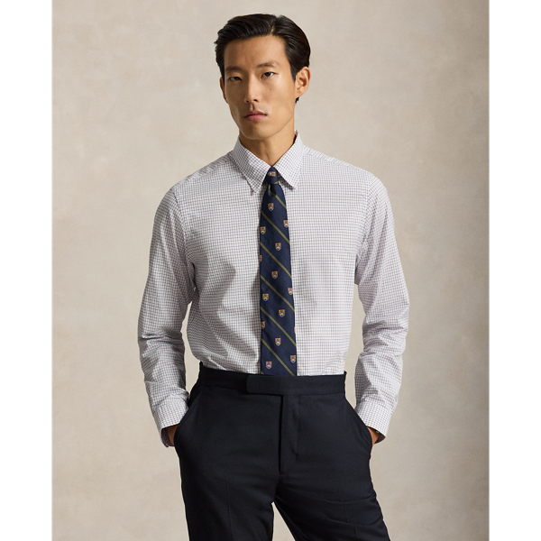 Classic Fit Checked Poplin Shirt