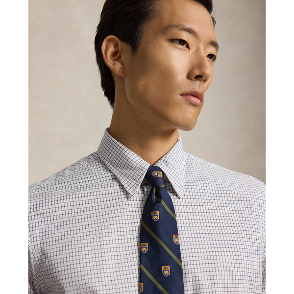 Classic Fit Checked Poplin Shirt