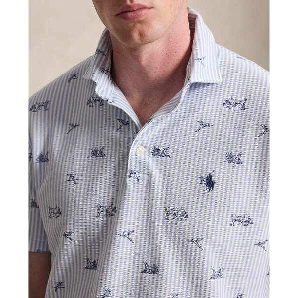 Custom Slim Fit Dog-and-Pheasant Polo