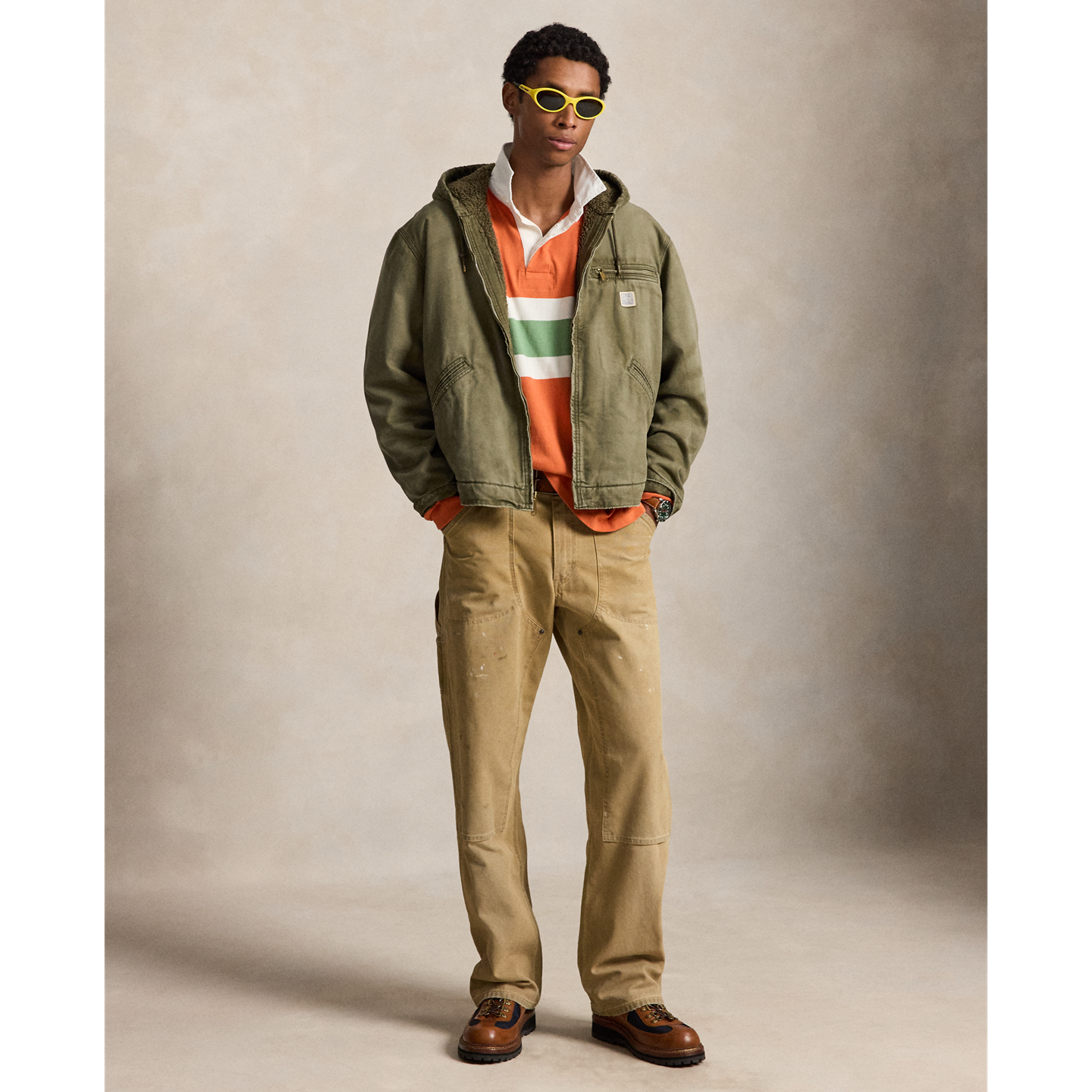 Мужская куртка Ralph Lauren Canvas Hooded, цвет: Foxmor — фото 1