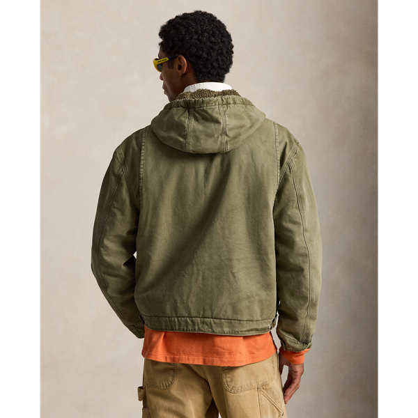 Canvas jack met capuchon