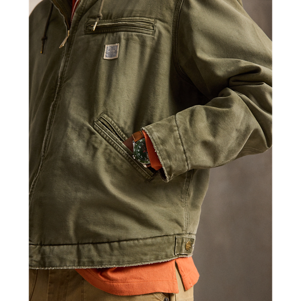 Canvas jack met capuchon