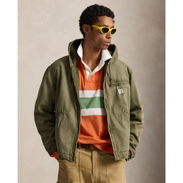 Canvas jack met capuchon