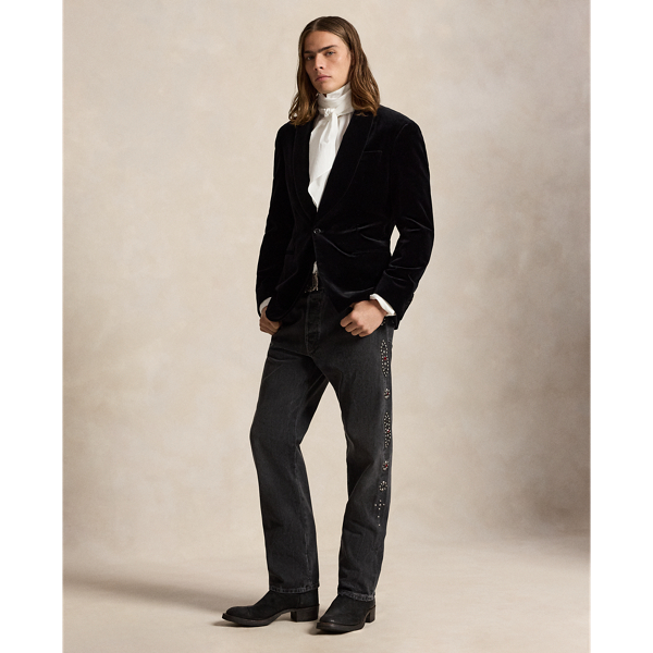 Jeans Heritage Straight-Fit con borchie