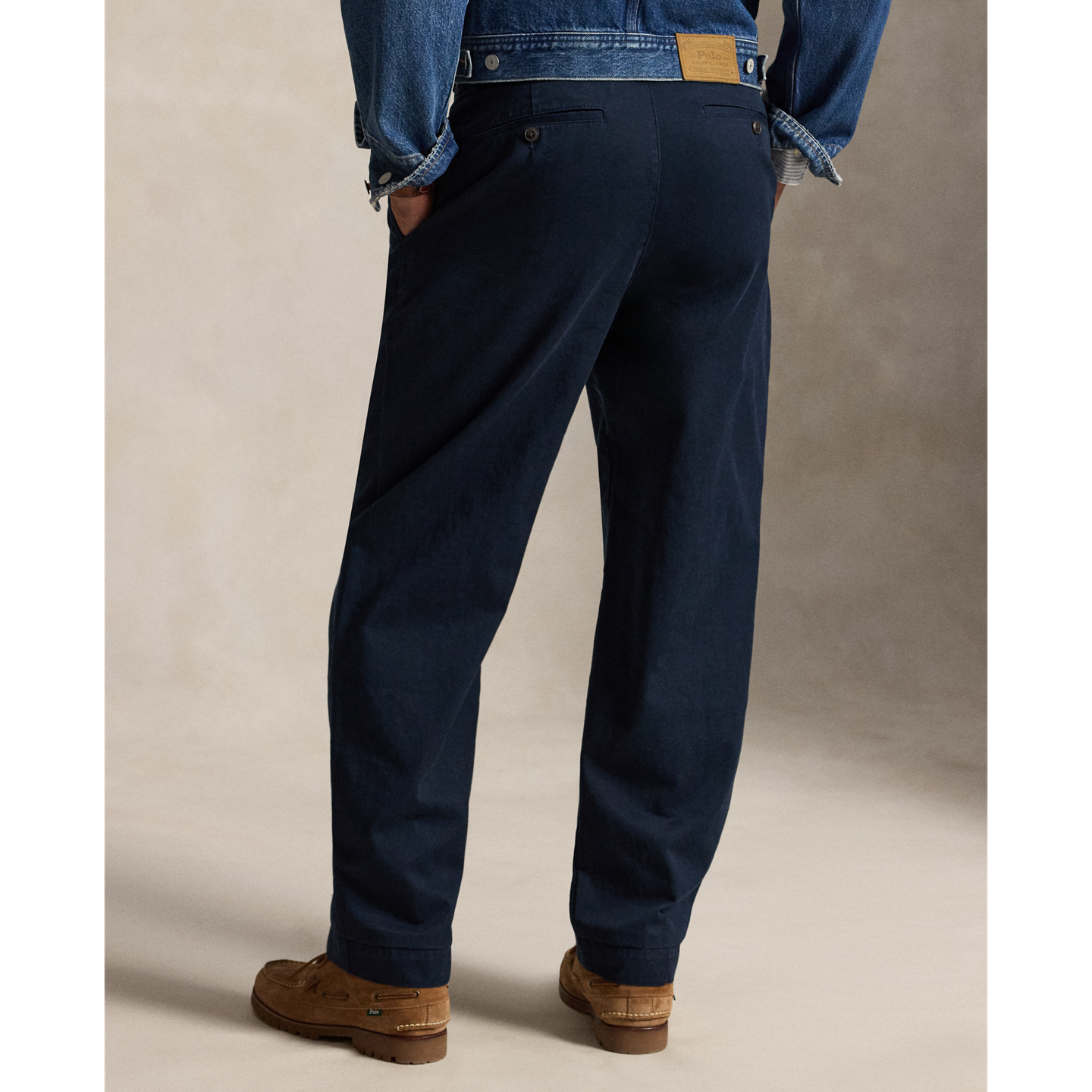 Мужские брюки Polo Ralph Lauren Suffield Relaxed Fit Chino, цвет: Тёмно-синий — фото 2