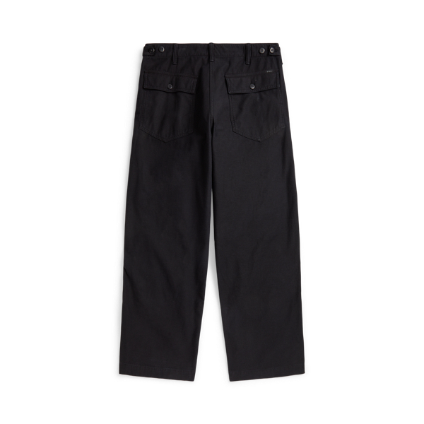 Polo Black Relaxed Fit Reverse-Sateen Trouser Polo Ralph Lauren 2