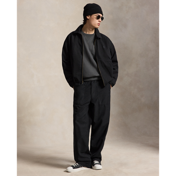 Pantal&oacute;n funcional de sat&eacute;n Relaxed Fit Polo Ralph Lauren en Negro Polo 1