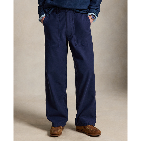 Relaxed Fit Reverse-Sateen Trouser