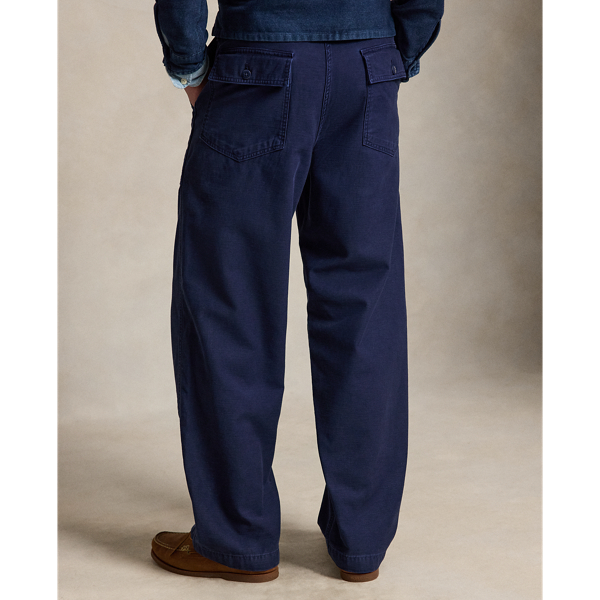 Relaxed Fit Reverse-Sateen Trouser