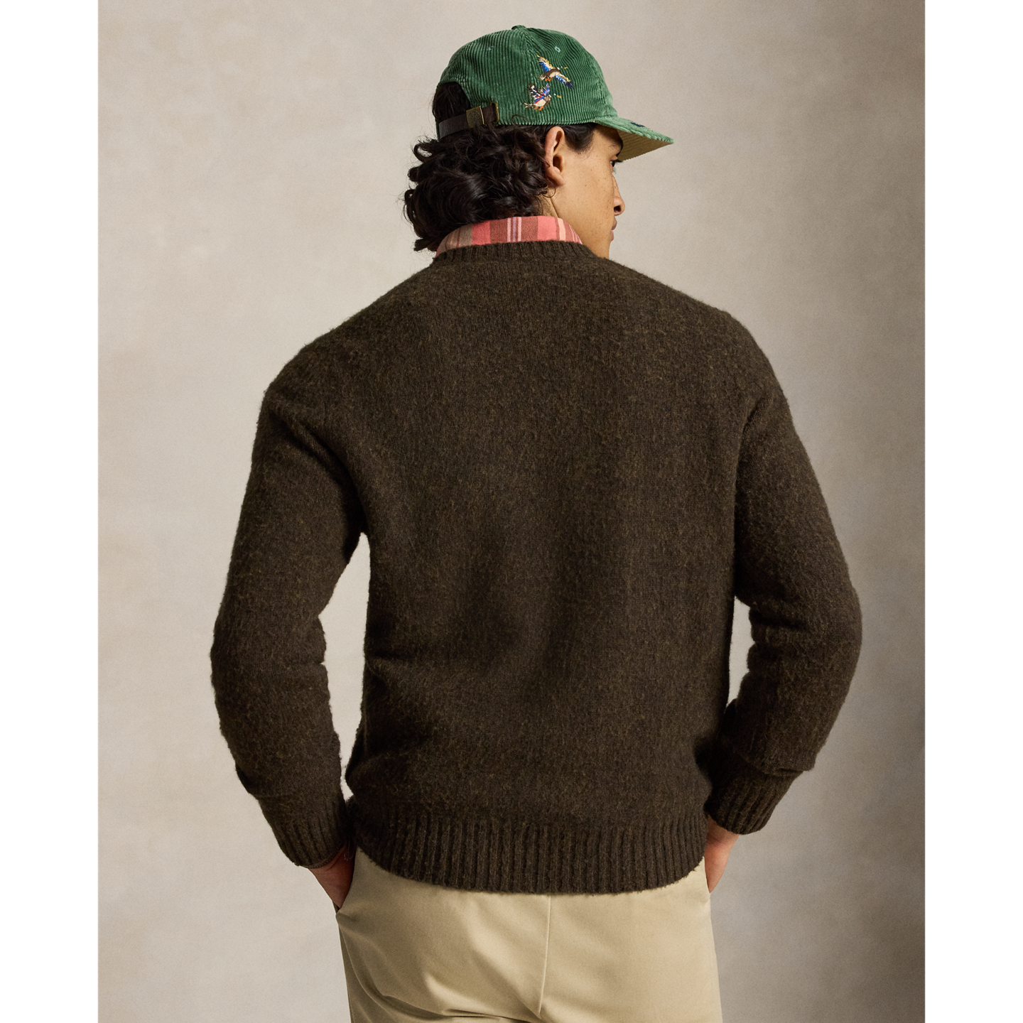 Мужской свитер Ralph Lauren The Ralph Logo, цвет: Коричневый комбинированный — фото 2