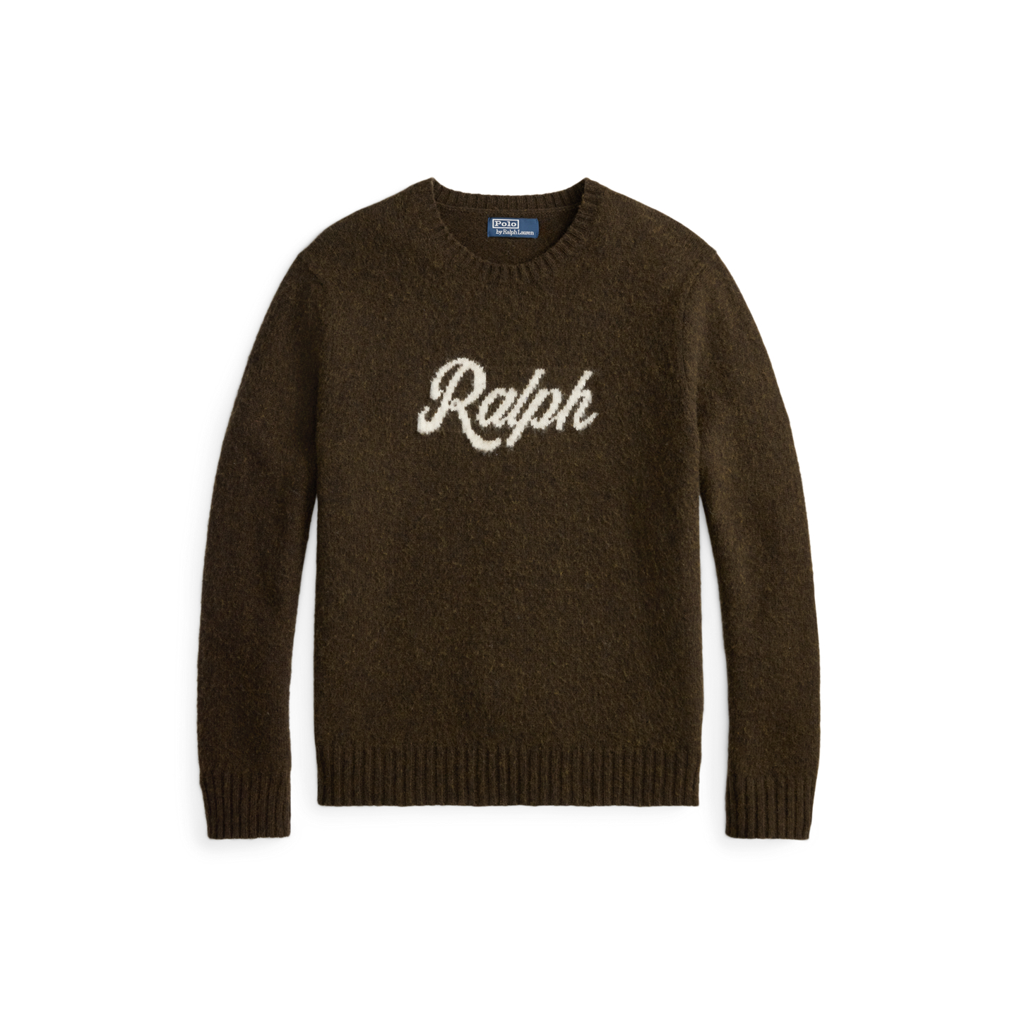 Мужской свитер Ralph Lauren The Ralph Logo, цвет: Коричневый комбинированный — фото 6
