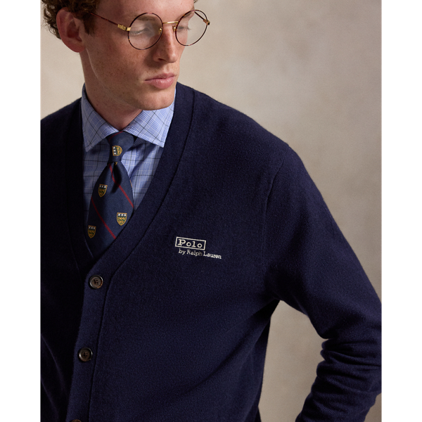 Logo Wool Cardigan