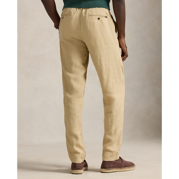 Lateef Slim Tapered Fit Linen Pant Polo Ralph Lauren en Kaki classique 5