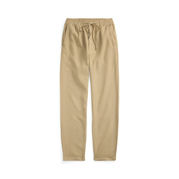 Lateef Slim Tapered Fit Linen Pant Polo Ralph Lauren en Kaki classique 2