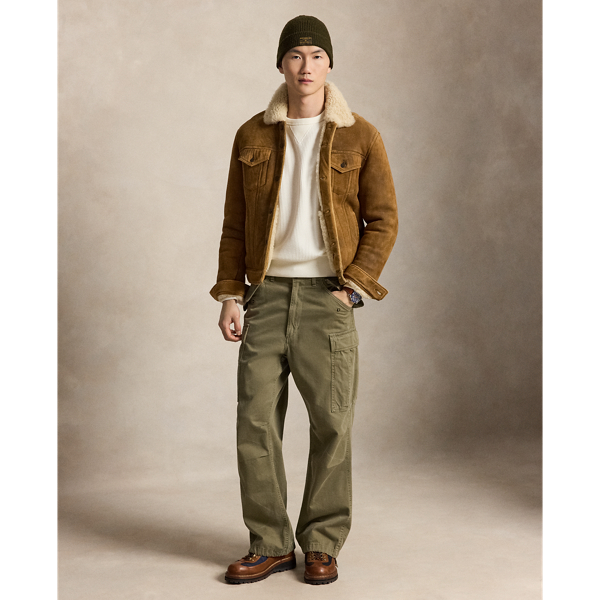 Trophy Cream Relaxed Fit Waffle-Knit Sweatshirt Polo Ralph Lauren 4