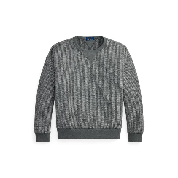 Relaxed fit wafelgebreid sweatshirt