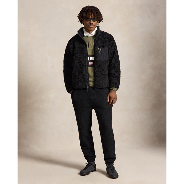 Polo Ralph Lauren リラックス フィット パイル フリース ジャケット ポロ ブラック 4