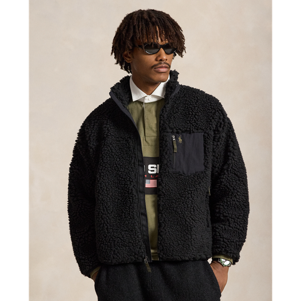 Polo Ralph Lauren リラックス フィット パイル フリース ジャケット ポロ ブラック 1