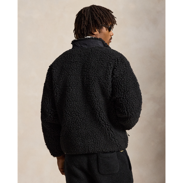 Polo Ralph Lauren リラックス フィット パイル フリース ジャケット ポロ ブラック 5
