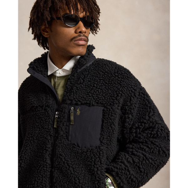 Polo Ralph Lauren リラックス フィット パイル フリース ジャケット ポロ ブラック 6