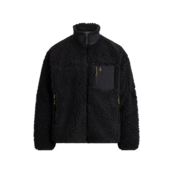 Polo Ralph Lauren リラックス フィット パイル フリース ジャケット ポロ ブラック 2