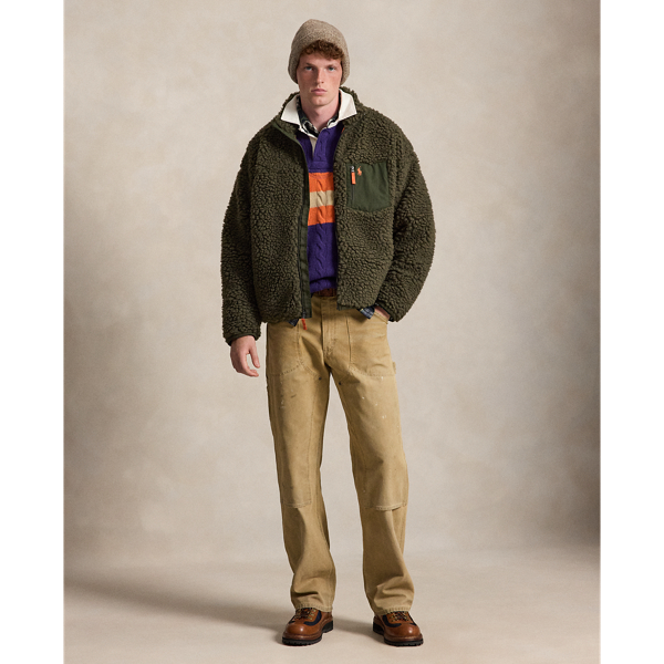 Relaxed Fit Pile Fleece Jacket
