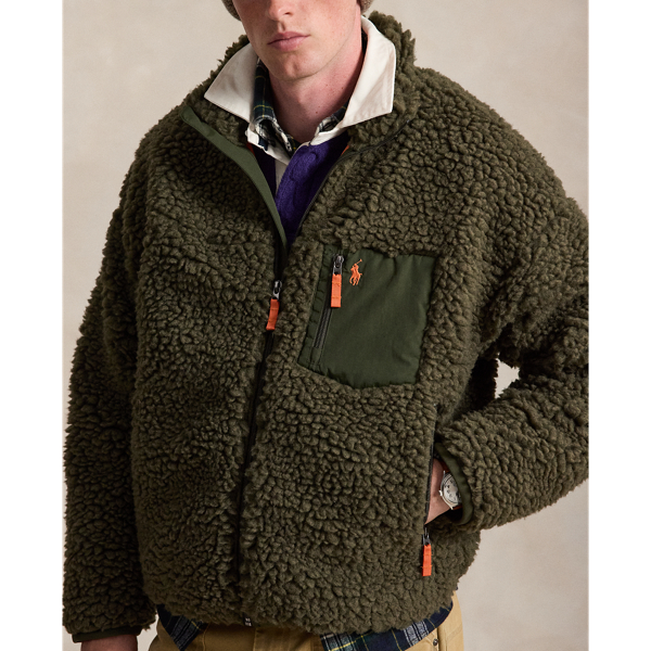 Relaxed Fit Pile Fleece Jacket