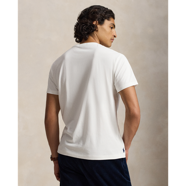 White Classic Fit Logo Jersey T-Shirt Polo Ralph Lauren 5