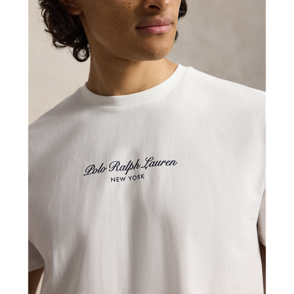 White Classic Fit Logo Jersey T-Shirt Polo Ralph Lauren 6