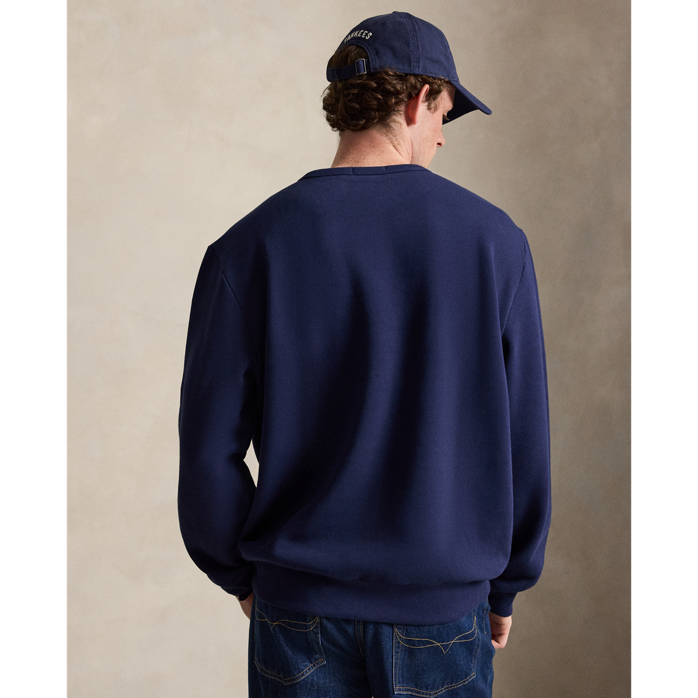 Мужская толстовка Ralph Lauren Logo Fleece, цвет: Тёмно-синий — фото 2