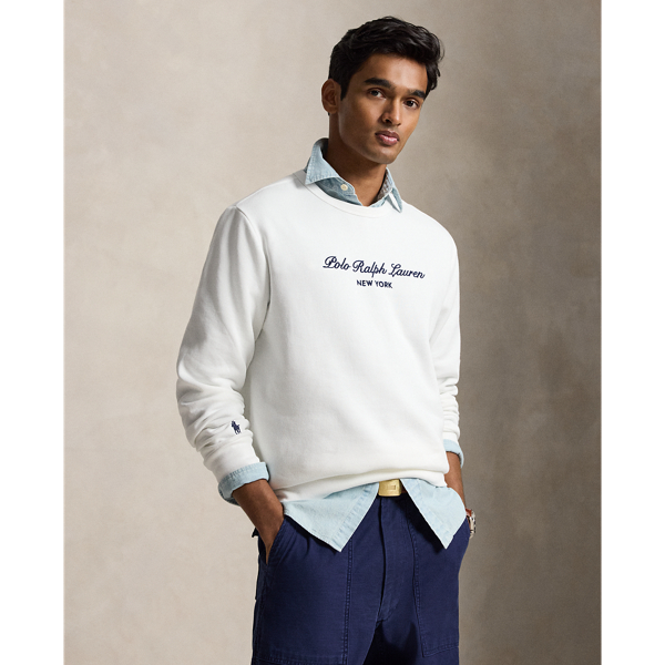 White Logo Fleece Sweatshirt Polo Ralph Lauren 1