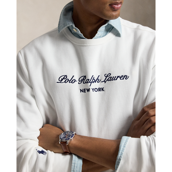 White Logo Fleece Sweatshirt Polo Ralph Lauren 6