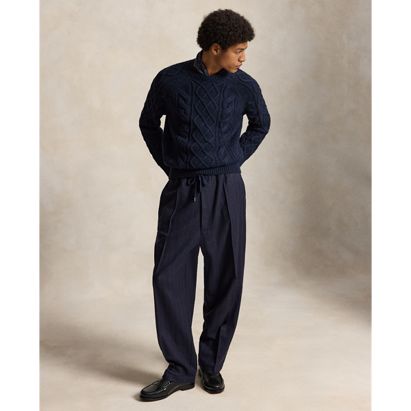 Relaxed Fit Wool Easy Pant
