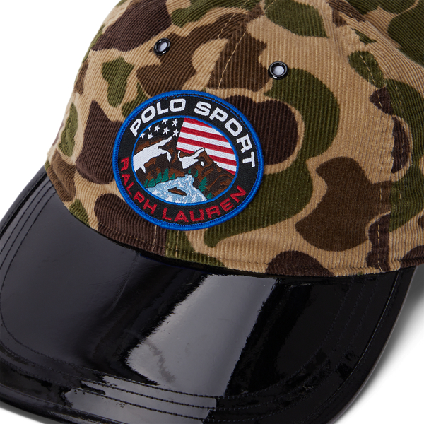 Camo-Print Long-Bill Cap