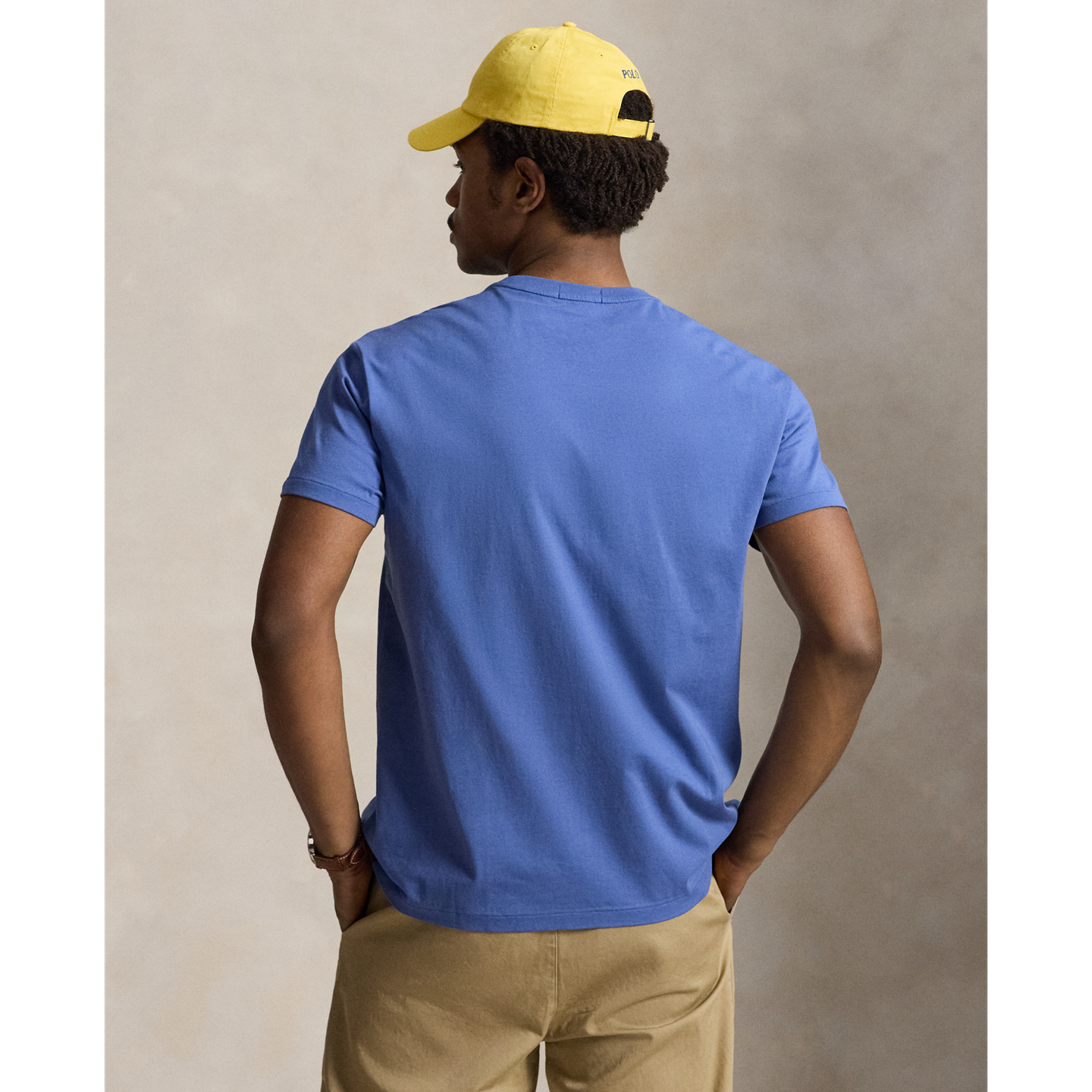 Мужская футболка Ralph Lauren Classic Fit Logo Jersey, цвет: Синий — фото 2