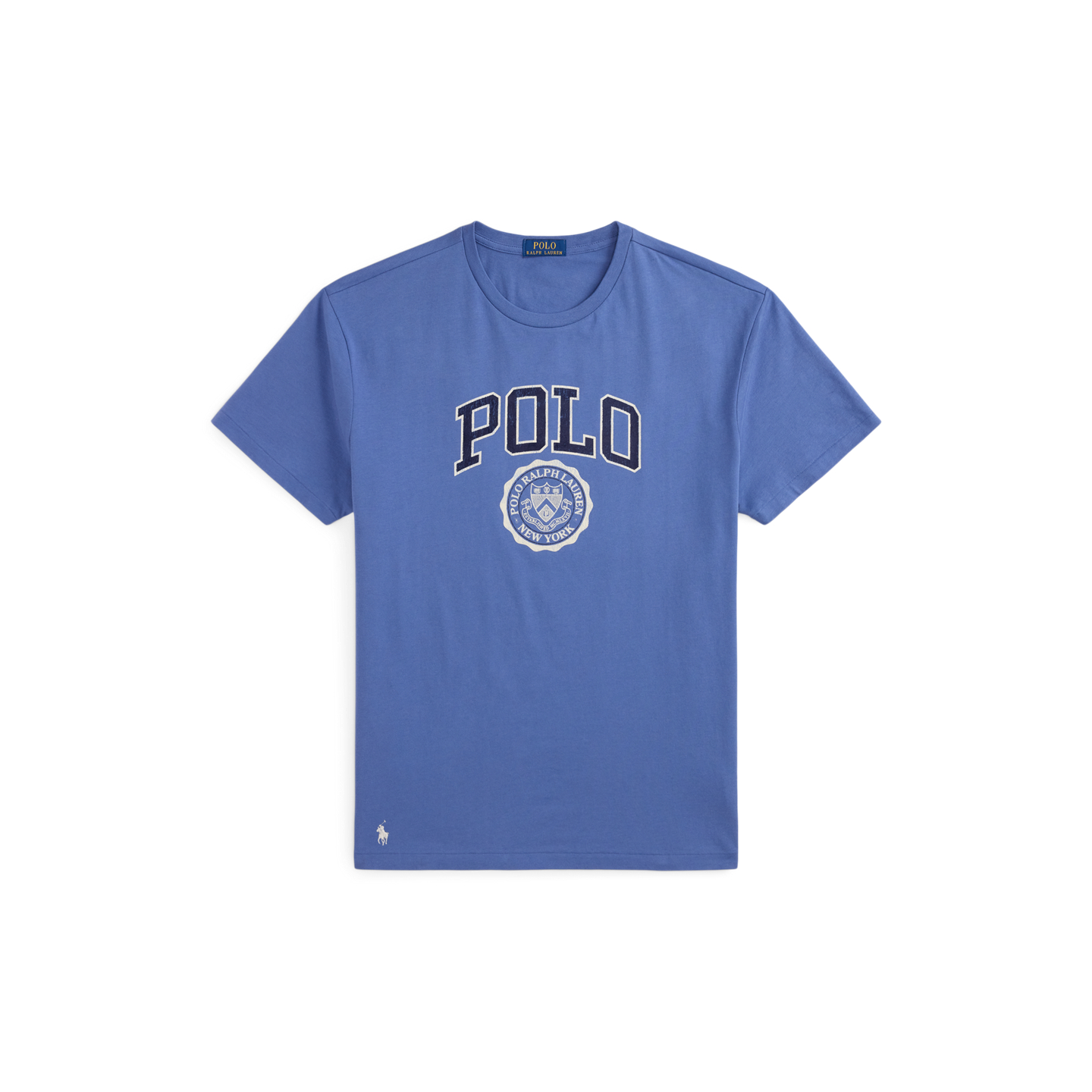 Мужская футболка Ralph Lauren Classic Fit Logo Jersey, цвет: Синий — фото 4