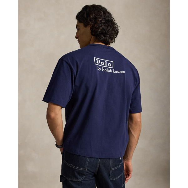 リラックス フィット ロゴ ジャージー Tシャツ