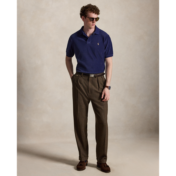 Classic Fit Knit Corduroy Polo Shirt