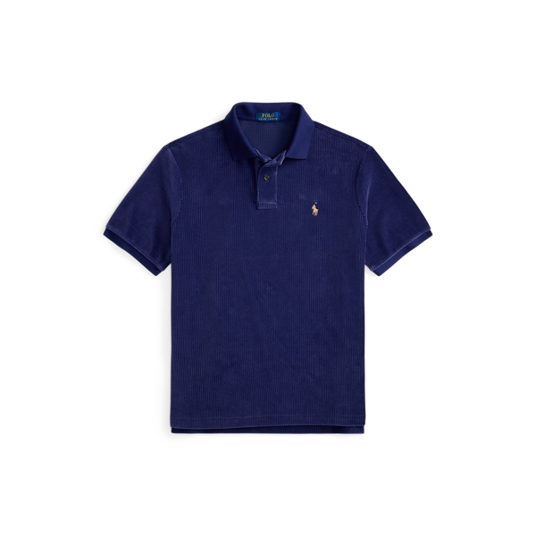 Classic Fit Knit Corduroy Polo Shirt