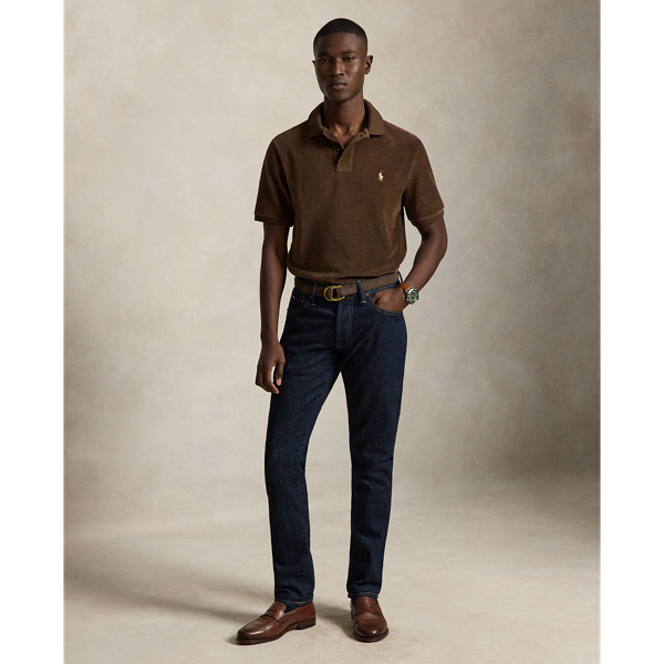 Classic Fit Knit Corduroy Polo Shirt