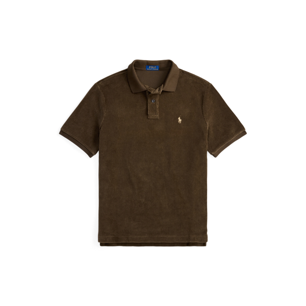 Classic Fit Knit Corduroy Polo Shirt