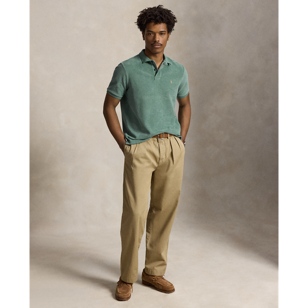 Classic Fit Knit Corduroy Polo Shirt
