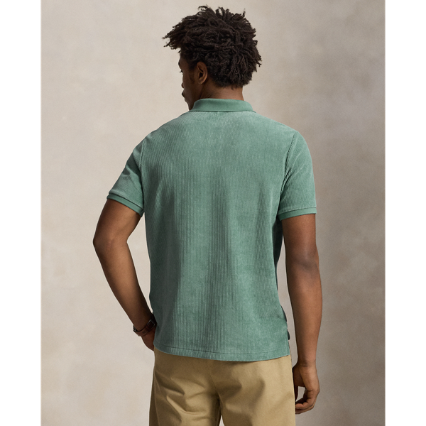 Classic Fit Knit Corduroy Polo Shirt