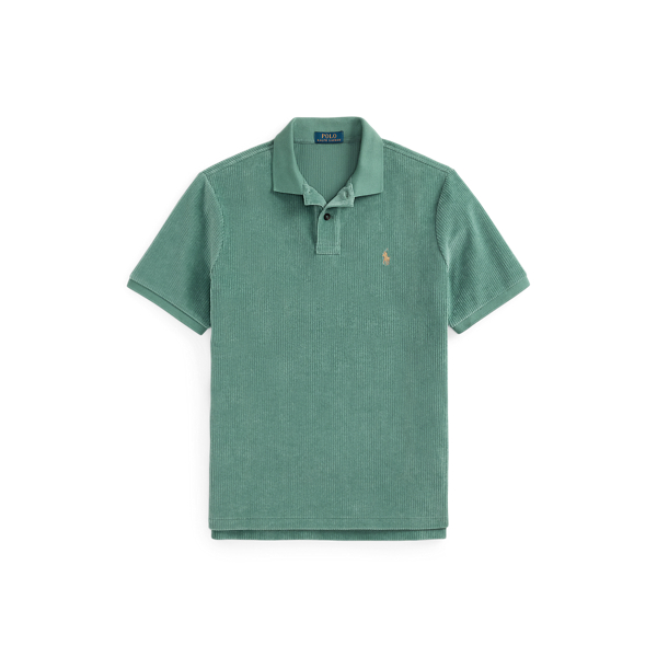 Classic Fit Knit Corduroy Polo Shirt