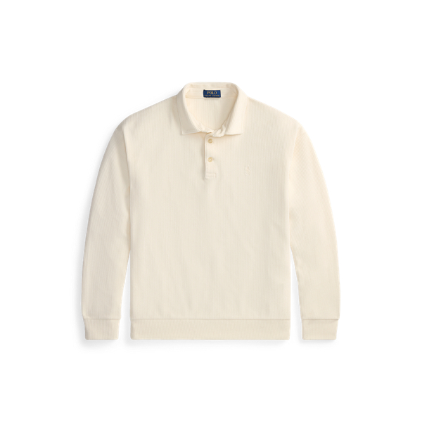Relaxed Fit Knit Corduroy Polo Shirt