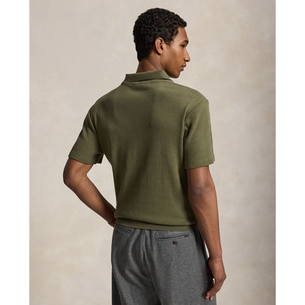 Outdoors Olive Pointelle-Ribbed Polo Shirt Polo Ralph Lauren 5