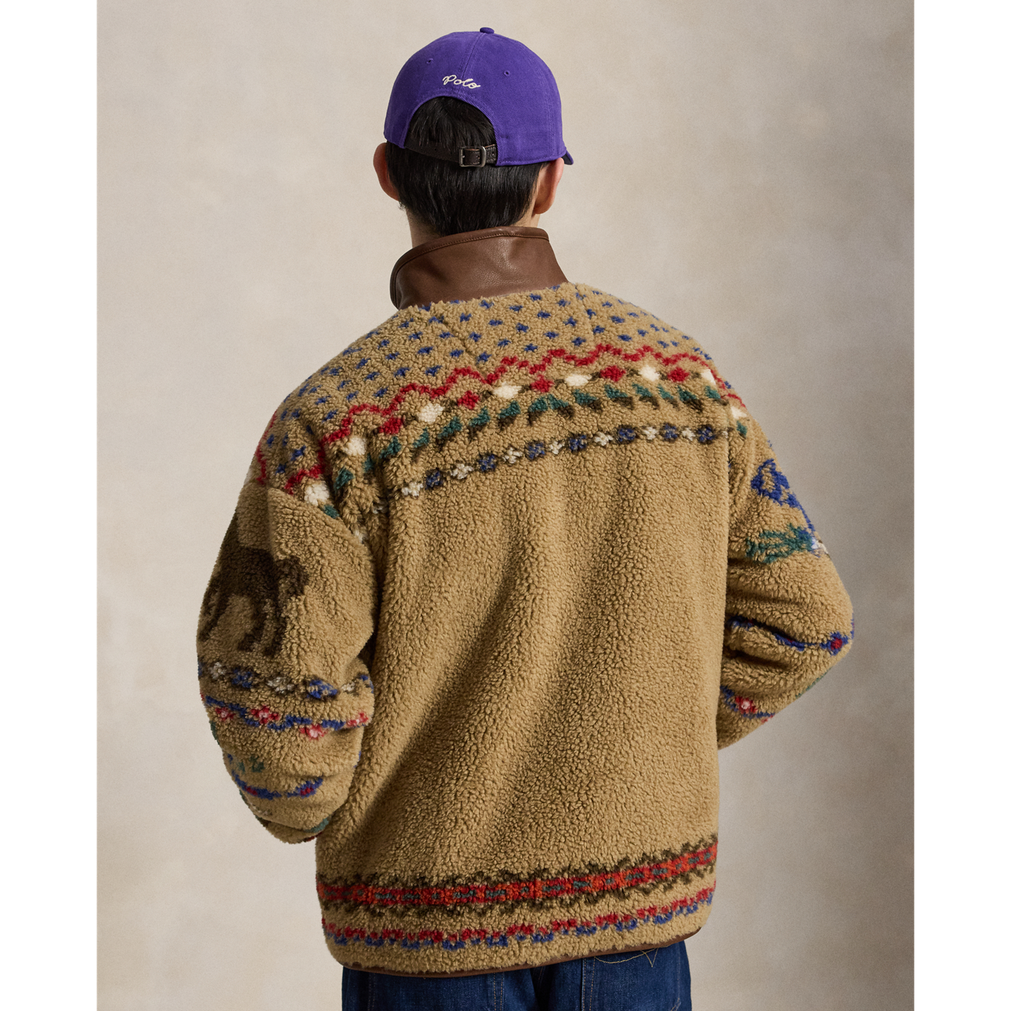 Мужская куртка Ralph Lauren Scenic Pile Fleece, цвет: Хаки — фото 2